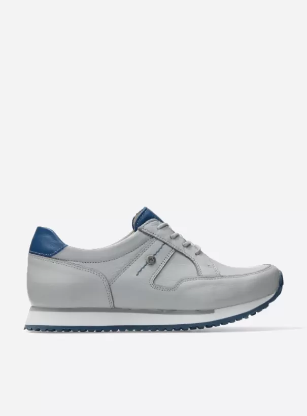 Wandelschoenen | Sneakers<Wolky e-Walk lichtgrijs/atlantisch blauw leer