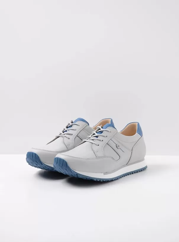 Wandelschoenen | Sneakers<Wolky e-Walk lichtgrijs/atlantisch blauw leer