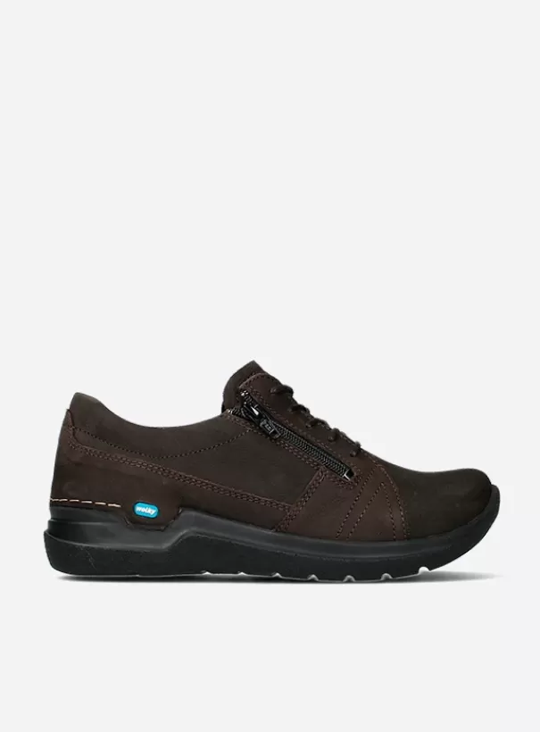 Hielspoor | Wandelschoenen<Wolky Feltwell donkerbruin nubuck