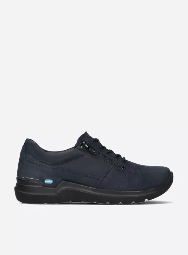 Hielspoor | Wandelschoenen<Wolky Feltwell blauw nubuck