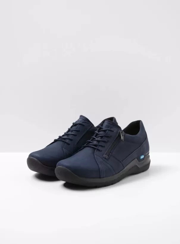 Hielspoor | Wandelschoenen<Wolky Feltwell blauw nubuck