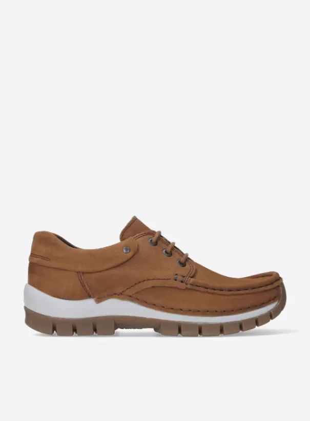 Veterschoenen<Wolky Fly cognac nubuck