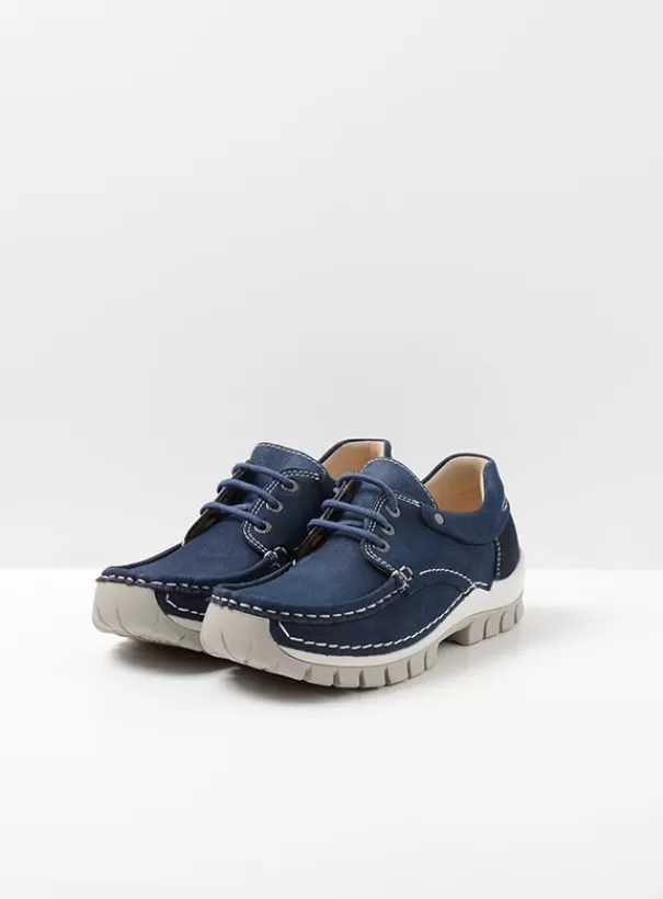 Veterschoenen<Wolky Fly Summer denim nubuck