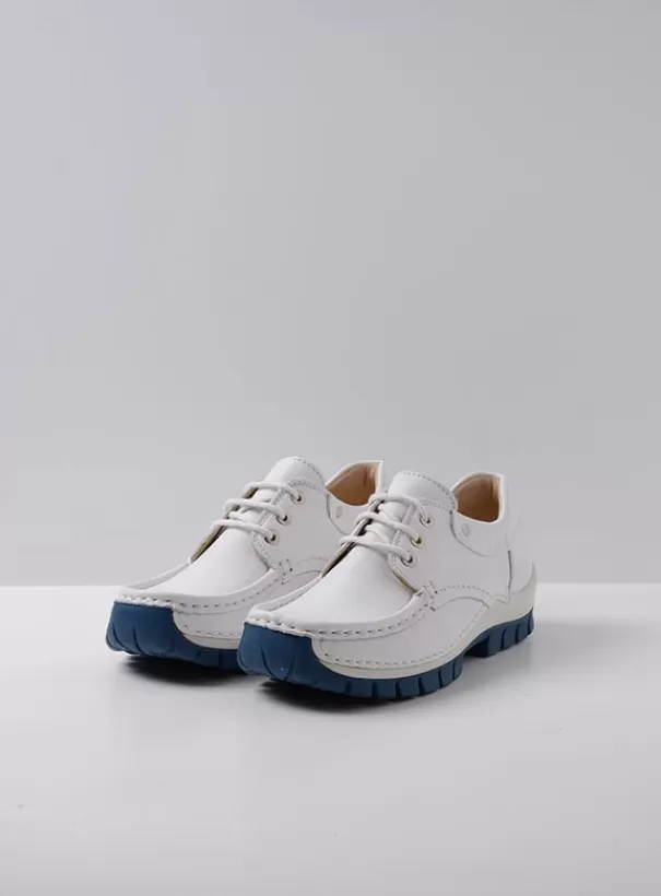 Veterschoenen | Voorjaar/zomer 2024<Wolky Fly Summer wit/blauw leer