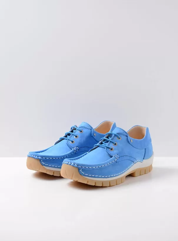 Veterschoenen | Voorjaar/zomer 2024<Wolky Fly Summer hemelsblauw nubuck