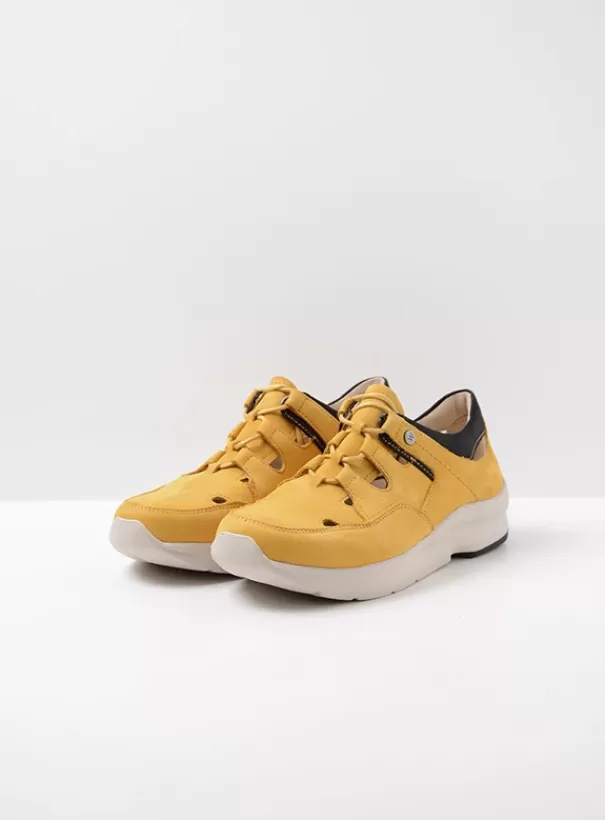 Wandelschoenen | Sneakers<Wolky Galena geel nubuck