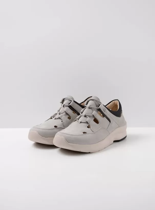 Wandelschoenen | Sneakers<Wolky Galena lichtgrijs nubuck