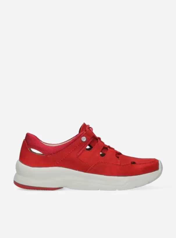 Wandelschoenen | Sneakers<Wolky Galena rood nubuck