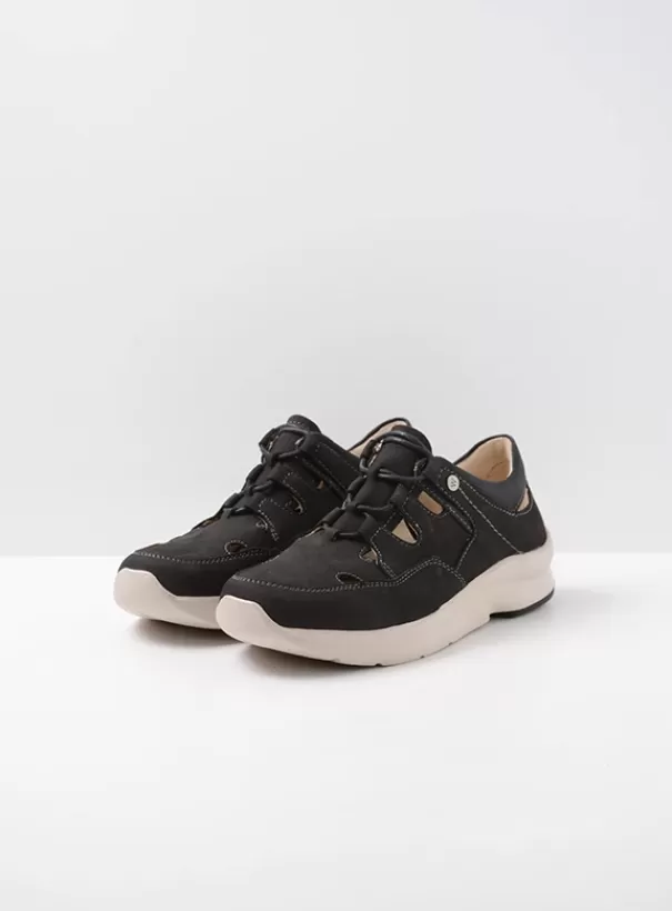 Wandelschoenen | Sneakers<Wolky Galena zwart zomer nubuck