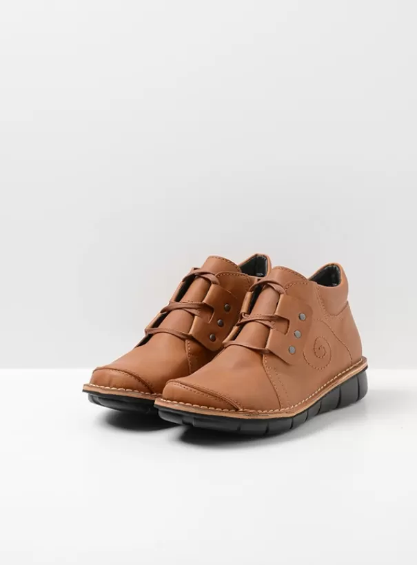 Veterschoenen<Wolky Gallo Vegan cognac