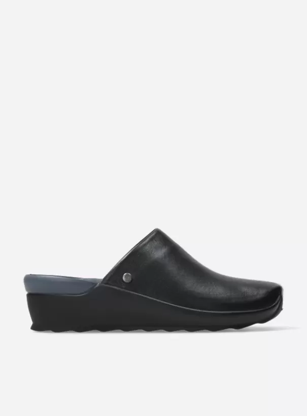 Slippers | Klompen<Wolky Go zwart leer