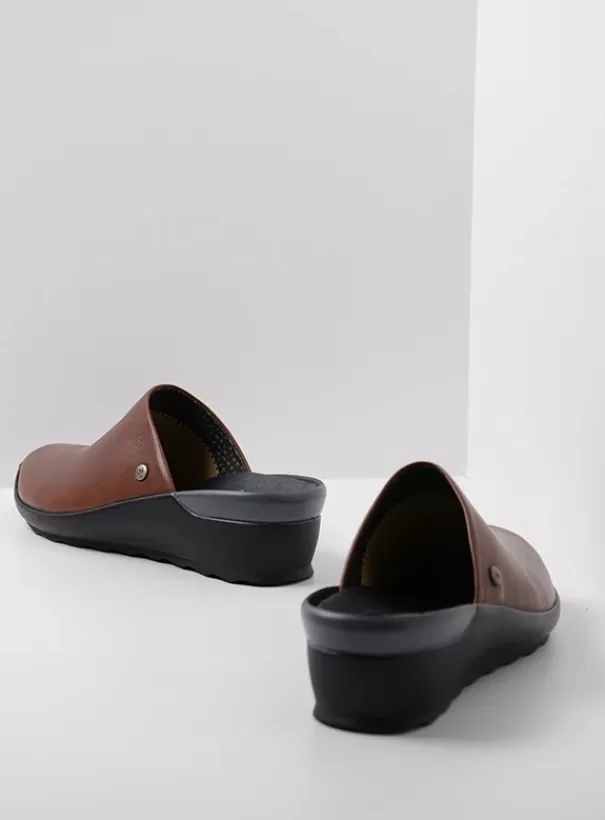 Slippers | Klompen<Wolky Go cognac leer