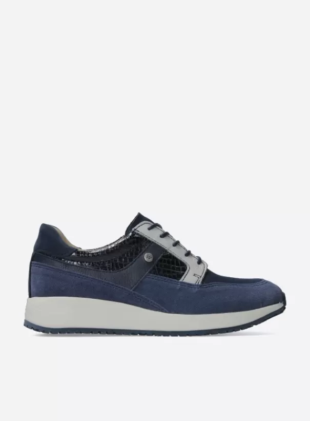 Sneakers | Veterschoenen<Wolky Hammer denim combi leer