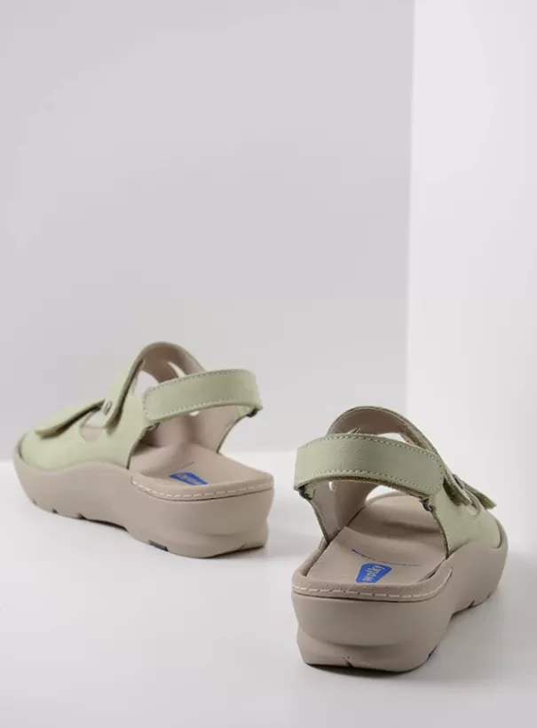 Sandalen<Wolky Harlem lichtgroen nubuck