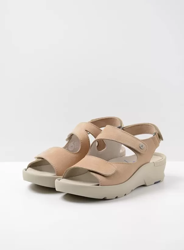 Sandalen<Wolky Harlem beige nubuck