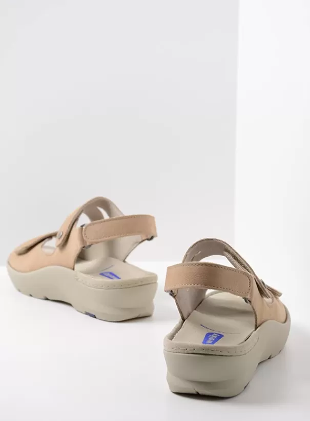 Sandalen<Wolky Harlem beige nubuck