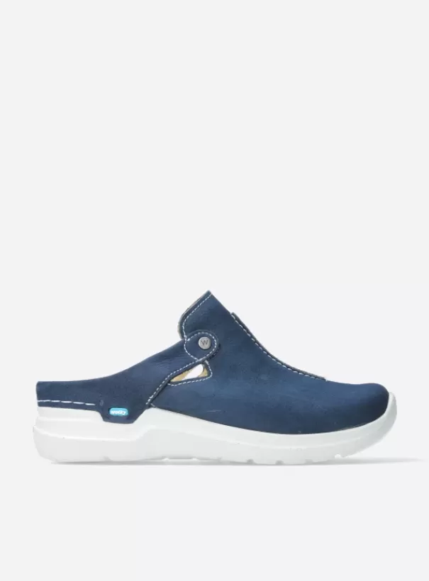 Hielspoor | Slippers<Wolky Holland denim nubuck