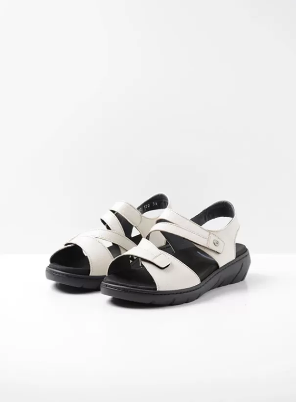 Sandalen | Voorjaar/zomer 2024<Wolky Ikaria gebroken wit leer