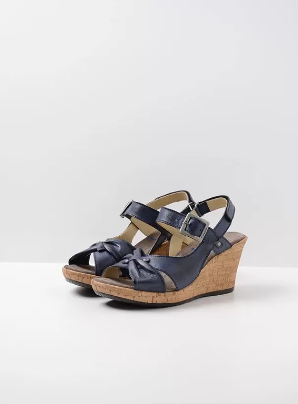 Sandalen | Voorjaar/zomer 2024<Wolky Ixia 2 blauw leer