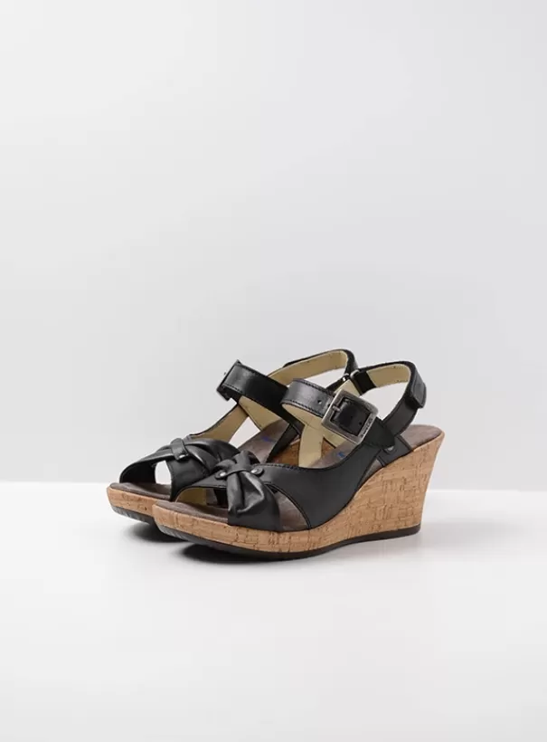 Sandalen | Voorjaar/zomer 2024<Wolky Ixia 2 zwart leer