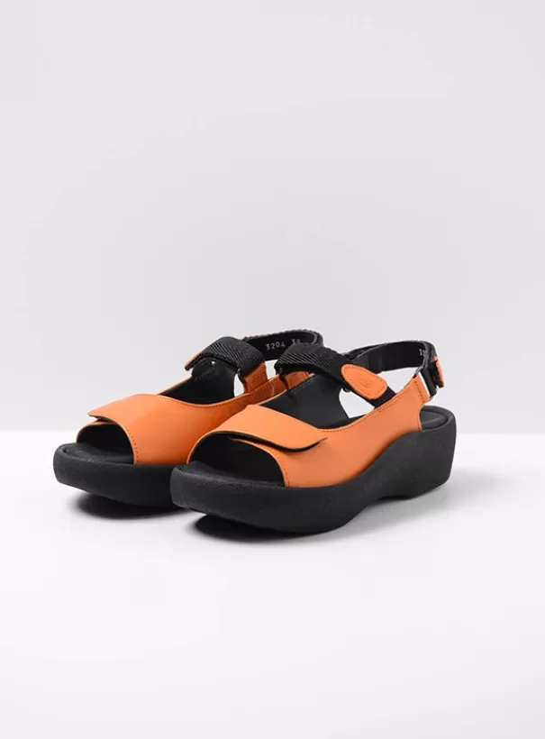 Volle voeten | Sandalen<Wolky Jewel oranje leer