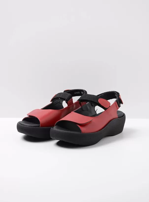 Volle voeten | Sandalen<Wolky Jewel rood leer