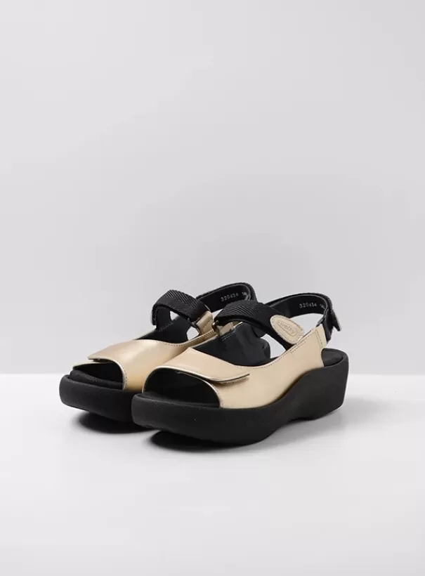 Volle voeten | Sandalen<Wolky Jewel goud leer