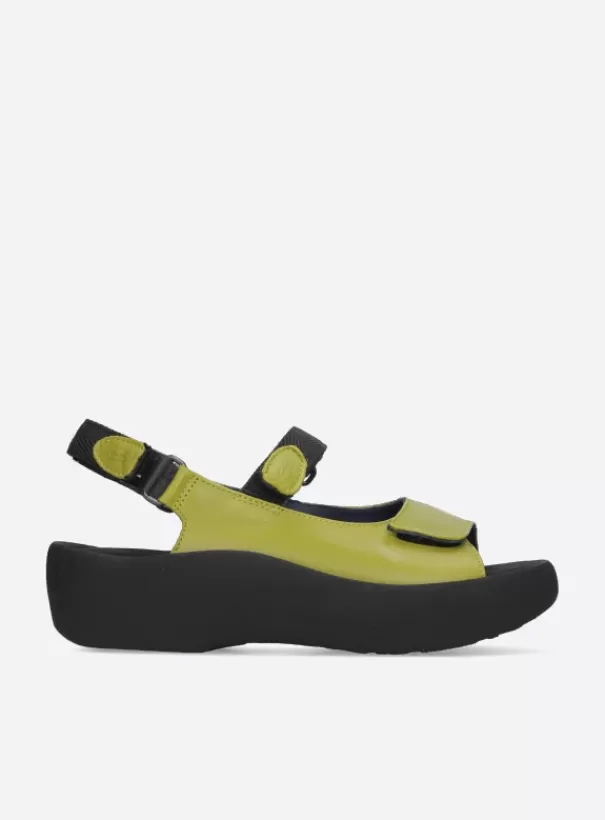 Volle voeten | Sandalen<Wolky Jewel olijfgroen leer