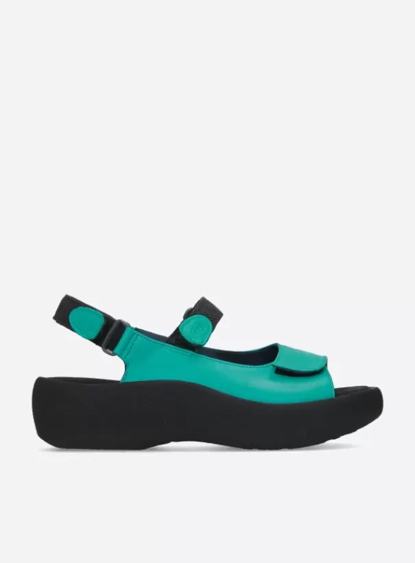 Volle voeten | Sandalen<Wolky Jewel turquoise leer