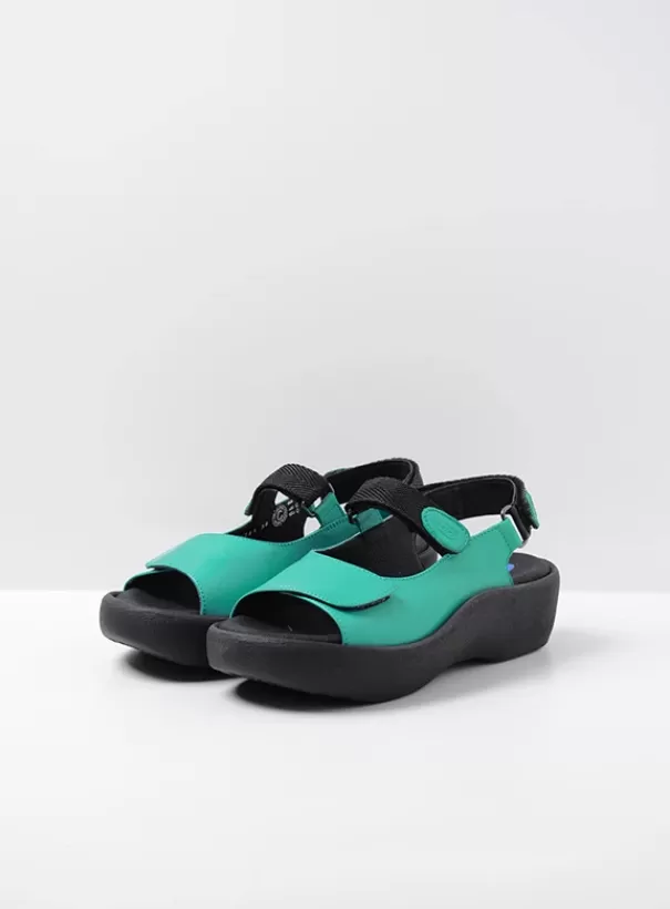 Volle voeten | Sandalen<Wolky Jewel turquoise leer