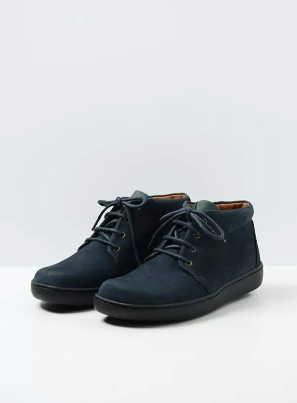 Veterschoenen | Nette schoenen heren<Wolky Kansas Men blauw nubuck