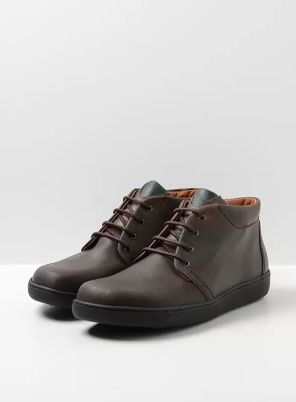 Veterschoenen | Nette schoenen heren<Wolky Kansas Men bruin leer