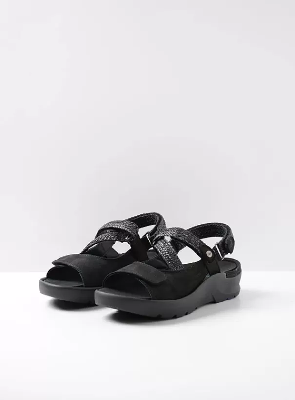 Sandalen | Voorjaar/zomer 2024<Wolky Lisse zwart nubuck