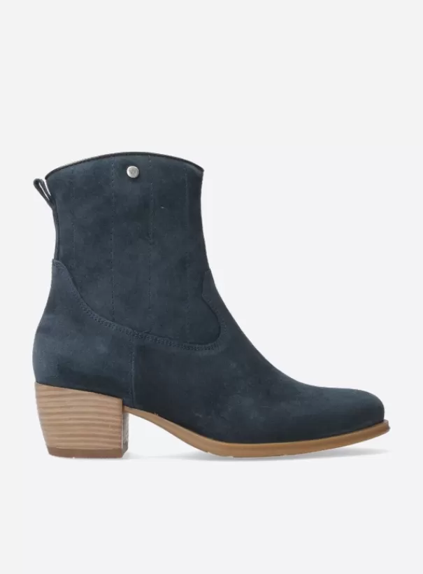 Enkellaarsjes | Laarzen<Wolky Lubbock blauw zomer suede