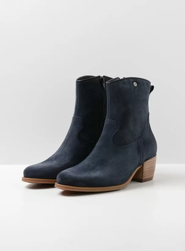 Enkellaarsjes | Laarzen<Wolky Lubbock blauw zomer suede