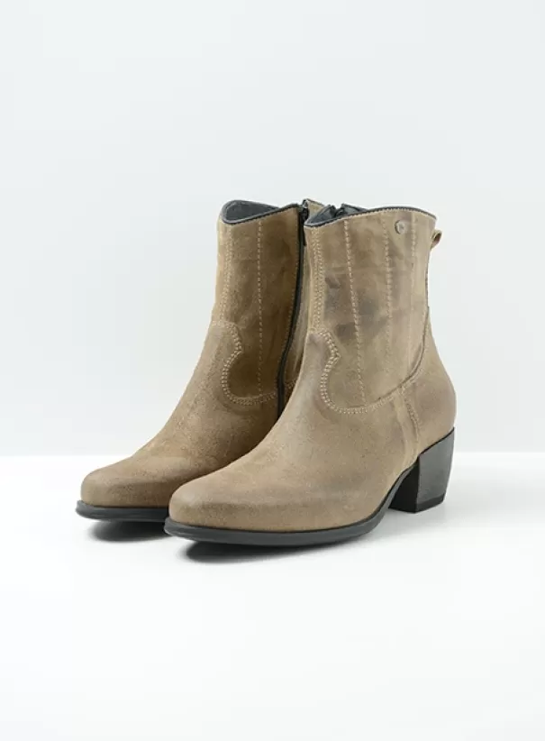 Enkellaarsjes | Laarzen<Wolky Lubbock taupe suede