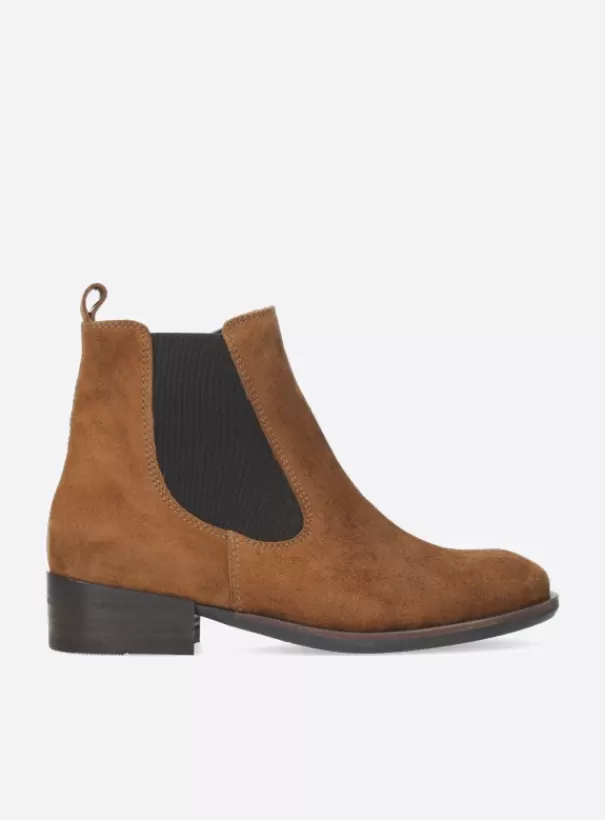 Enkellaarsjes<Wolky Masala cognac suede