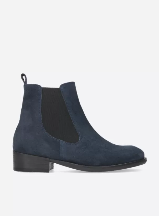 Enkellaarsjes<Wolky Masala blauw suede