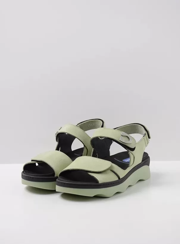 Sandalen | Voorjaar/zomer 2024<Wolky Medusa lichtgroen nubuck