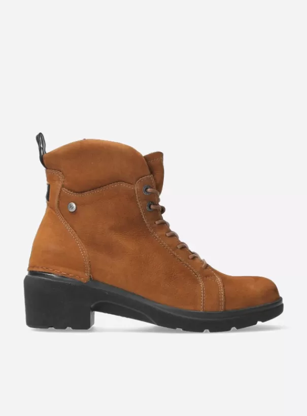 Hielspoor | Biker boots<Wolky Midi cognac nubuck