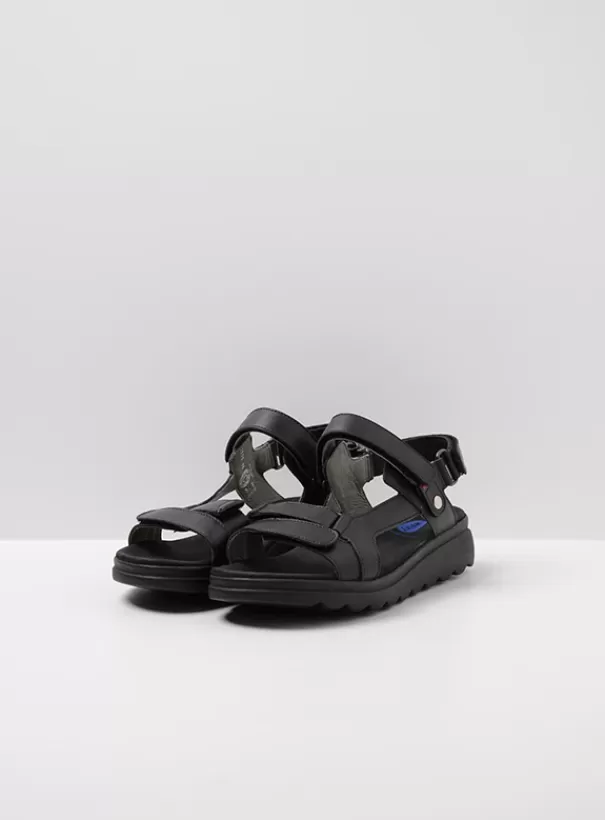 Sandalen | Voorjaar/zomer 2024<Wolky Mile zwart leer