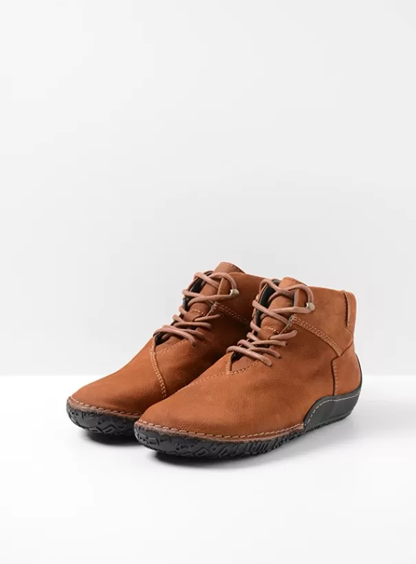 Veterschoenen<Wolky Mokola cognac nubuck