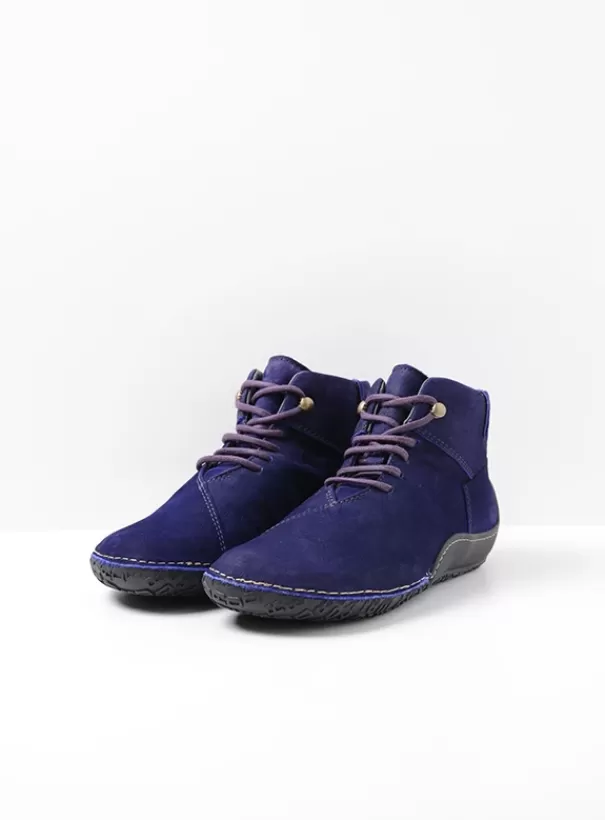 Veterschoenen<Wolky Mokola paars nubuck