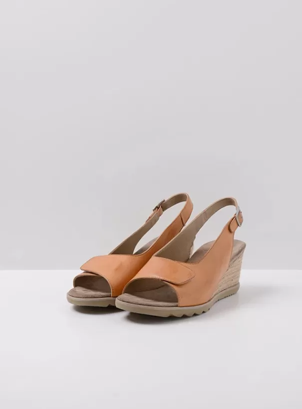 Sandalen<Wolky Murcia naturel leer