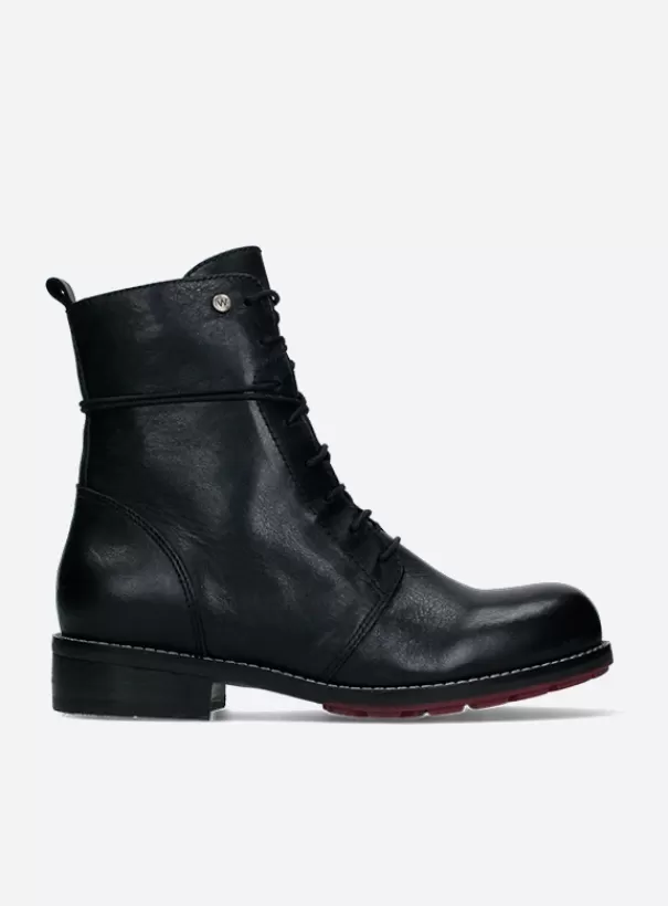 Volle voeten | Biker boots<Wolky Murray XW zwart leer