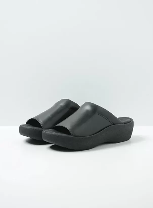 Slippers | Voorjaar/zomer 2024<Wolky Nassau zwart leer