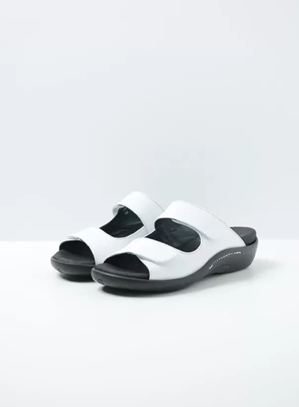 Slippers | Voorjaar/zomer 2024<Wolky Nepeta wit leer