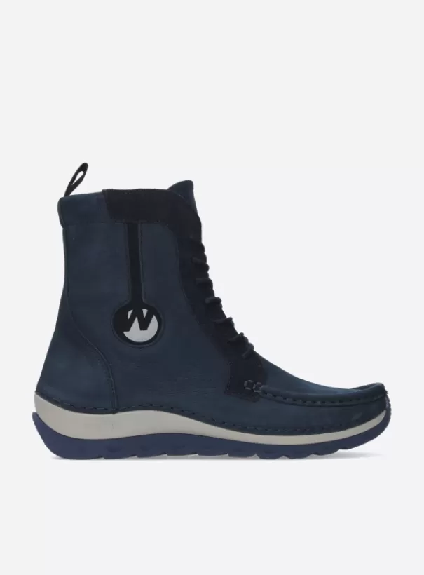 Laarzen | Veterschoenen<Wolky Ocean denim nubuck