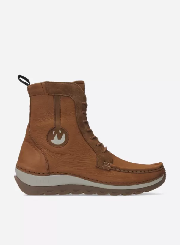 Laarzen | Veterschoenen<Wolky Ocean cognac nubuck