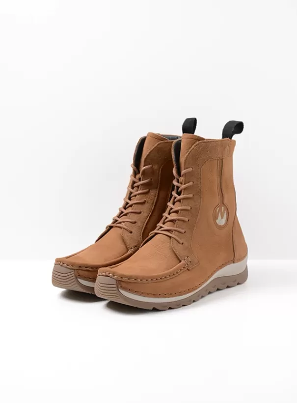 Laarzen | Veterschoenen<Wolky Ocean cognac nubuck